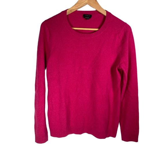 Talbots womens cashmere sweater size Medium magenta pink soft - Picture 1 of 6